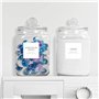 Winter Shore Bocaux en Verre 2L avec Couvercles & Étiquettes (Lot de 2) - Essentiels d'Organisation & Rangement Buanderie - Jarr