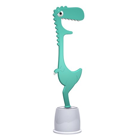 Brosse de Toilette avec Support de Dinosaure Animal. Nettoyant pour Toilettes Accessoire de Salle de Bains
