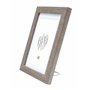 DEKNUDT FRAMES Cadre photo avec passe-partout pour 1 photo - Bois MDF - pour accrocher ou poser -S66K (Bois gris, 13 x 18 cm)