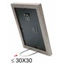 DEKNUDT FRAMES Cadre photo avec passe-partout pour 1 photo - Bois MDF - pour accrocher ou poser -S66K (Bois gris, 13 x 18 cm)