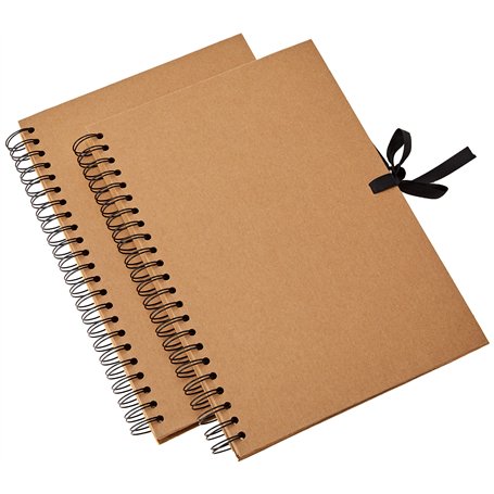 Artemio Album Photo pour Scrapbooking à Spirales A4 Kraft 23