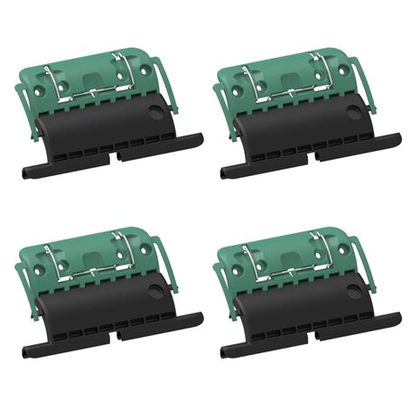 Ensemble de 4 attaches verrou ZF Clicksur H875D pour tablier de volet roulant - Fixation sécurisée pour volets roulants - Verrou