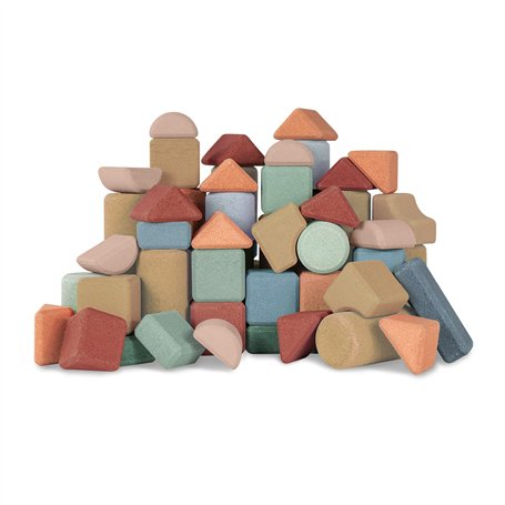 Korko Lot de 60 Blocs de Construction en liège - Silencieux