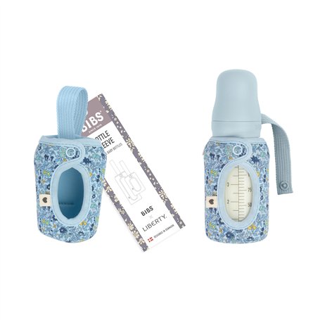 BIBS x LIBERTY Housse de biberon 110ml - Housse protectrice en néoprène pour biberons BIBS - Design imprimé Liberty