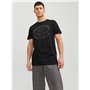 JACK & JONES JJECORP T-shirt pour homme avec imprimé dans un pack avantageux avec col rond, XXXL