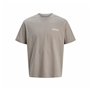 T-shirt à manches courtes homme Jack & Jones Jcodynamic Dust Ss Crew Neck Marron Clair