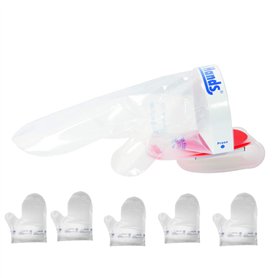 DIRODAL S.R.L. CLEAN HANDS KIT MULTIUSE SIMPLE - HYGIÈNE MAINS ALIMENTS GANT MAGNÉTIQUE BANCON (Transparent)