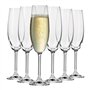 Krosno Flute Cristal de Champagne Verre | Lot de 6 | 200 ML | Collection Venezia | Parfait la Maison
