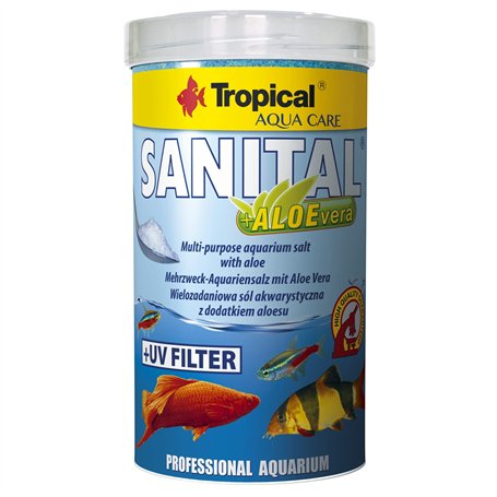 Tropical Sel sanitaire d'aquarium avec Aloe Vera 500 ML