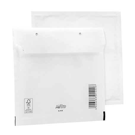 Lot de 100 enveloppes à bulles - Enveloppes d'expédition Bantex CD (175 x 200 mm) - Avec fermeture autocollante - Blanc