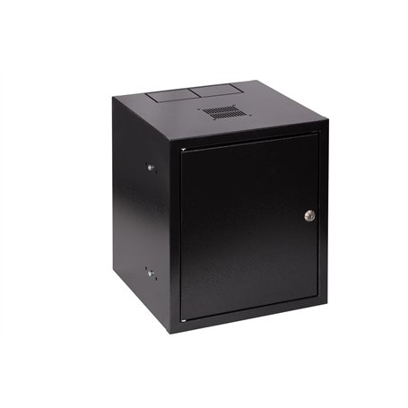 SABAJ M&D Armoire réseau 10 Pouces - 6U - H355xL310xP300mm - Profondeur utile 250mm - Montage Mural - Noir