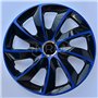 Lot de 4 enjoliveurs STIG Extra Noir/Bleu 14"