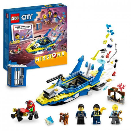 LEGO City 60355 Missions des Détectives de la Police sur l'Eau. Jouet Interactif 38,99 €