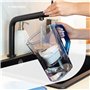 Wessper Carafe Filtrante avec Filtre, Carafe pour porte de réfrigérateur 2,7 L, Cartridges avec Charbon Actif et Résine échangeu