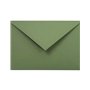 Netuno 100 enveloppes vert olive C6 114 x 162 mm 120g Materica Verdigris rabat pointu enveloppes écologiques colorées papier nat