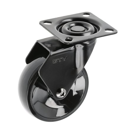 GTV - Roulettes pour meubles CALIBRO | Roulettes pivotantes | Roulettes pour meubles | sans frein | Diamètre 75 mm | en plastiqu
