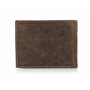 Green Deed - Portefeuille Homme en Cuir Véritable - Motif : Sanglier – 12x9x3 cm – Compartiments pour Cartes de Crédit – Poche F
