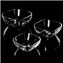 KADAX Bol en verre, saladier carré en verre résistant, bol à salade de 3 tailles différentes, bol en verre lavable au lave-vaiss
