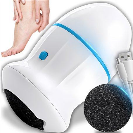 Retoo Râpe Pieds Electrique Rouleau Exfoliant et Anti-Callosités Rasoir Elimine la peau dure et les callosités Réutilisable Rech