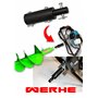 WERHE tarière de terre pour foreuse avec adaptateur de 25 mm à 20 mm ⌀200 mm, longueur 80 cm - tarière pour puits, tarière pour