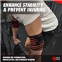 MuscleForge® Coudières pour Musculation et Haltérophilie - Sangles élastiques avec fermeture, Coudières pour la stabilisation de