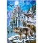 Castorland - C-151141-2 - Puzzle - Loups et Château - 1500 Pièces