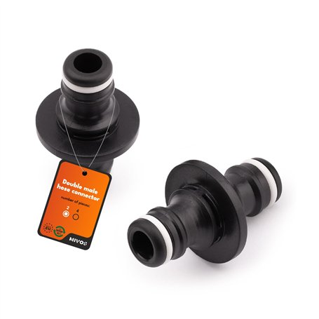 MIVOS Lot de 2 raccords de Tuyau pour Le raccordement de tuyaux d'eau avec raccords Rapides montés – Raccord de Tuyau pour rallo