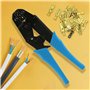 Retoo Pince a Sertir pour Cosses de Câble 0,5~6 mm² Sertissage Précis Outils de Sertissage pour Embouts Electriques Isolated Cli