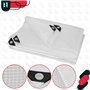 KOTARBAU® Bâche transparente avec œillets - 4 x 5 m - 120 g/m² - Universelle - Avec œillets - Transparent - Imperméable - Pour b