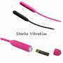 Plug Vibrant Uretre Pénis en Silicium 25.5cm ⌀0.6cm Sex Toy Homme rose Vibrateur plug uretre pénis à Fréquence Unique Tige Uretr