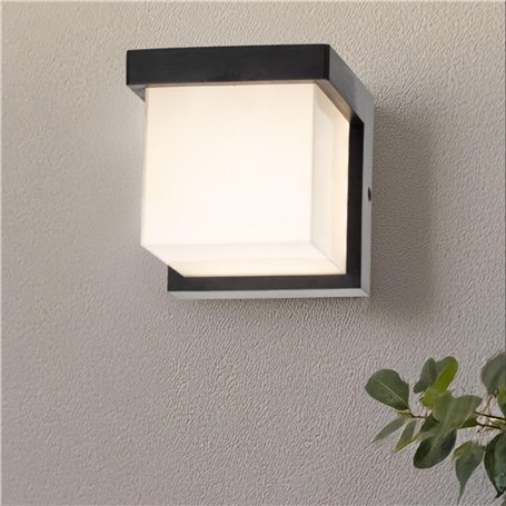Miratic Applique Murale Exterieur Led 9 W Luminaire Exterieur 750 lm Eclairage Exterieur Led 4000 K Lampe Murale Noir Design Mod