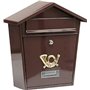 VOREL Boîte aux lettres marron 78582-380 x 320 x 105 mm