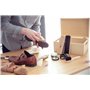 Kaps Kit Complet de Nettoyage et D'entretien des Chaussures, Kit D'entretien des Chaussures 9 Pièces pour Bottes et Chaussures e