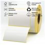 MD Labels Lot de 1000 étiquettes autocollantes en papier transfert thermique Blanc 90 x 70 mm