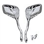 Alamor Rétroviseurs Skull Claw pour Moto H-a-RL-EY H-on-da Su-zu-ki Yam-a-ha