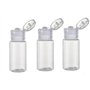 12 pcs 30ml/1 oz vide rechargeables bouteilles en plastique transparent avec couvercle rabattable maquillage pratique flacons de