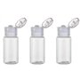 12 pcs 30ml/1 oz vide rechargeables bouteilles en plastique transparent avec couvercle rabattable maquillage pratique flacons de