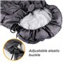 Zwini Panier Chien, Sac de Couchage pour Chien Chaud et imperméable Lit pour Chien dehoussable pour extérieur en Voiture Voyage 
