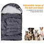 Zwini Panier Chien, Sac de Couchage pour Chien Chaud et imperméable Lit pour Chien dehoussable pour extérieur en Voiture Voyage 
