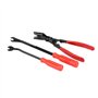 Nikou Pince de retrait de garniture de porte - 3 pièces Rivets Clips Pinces Fixation Remover Extracteur Pry Bar Tool Kit avec po