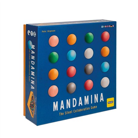 Martinex - Mandamina - Jeu coopératif Silencieux avec des Billes en Bois - Jeu coopératif pour 1 à 4 Joueurs à partir de 8 Ans -