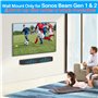Support pour Sonos Beam Noir - Support Mural pour Sonos Beam Barre de Son
