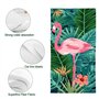 JXBBAAC Flaamiingo Serviette Plage, Serviette de Plage en Microfibre Serviettes Bain à Impression Serviettes Plage Anti Sable Li