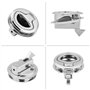 Loquet de trappe affleurant, Loquet de Trappe Bateau, Loquet de trappe à traction affleurante en acier inoxydable loquet à claqu