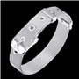 Intenst Femme Argent Bijoux De Mode, La Boucle De Ceinture De Bracelet Jonc pour Femme L'amie Réglable en