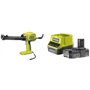 RYOBI - Pistolet dérogateur pour cartouches de colle ou silicone à batterie 18 V - 2,0 Ah