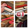 Ecloud Shop IT Kit de réglage de piano Clé d'accord d'outils Outils de marteau Ensemble d'accessoires Bande de tempérament en fe