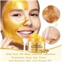 24K Gold Masque Visage, Nettoyage en Profondeur des Pores Masque Hydratant Visage, Eclaircissant Nourrissants Réduit pores Masqu