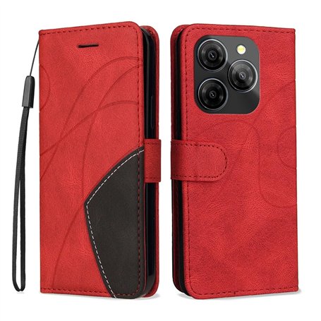 Compatible avec Blackview Shark 9 5G - Étui Bicolore Fin avec Cuir Doux au Toucher TPU Cartes Coque