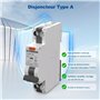 Disjoncteur Différentiel 30mA Type A 1P+N, SAFEMORE Interrupteur différentiel 16A Courbe B - Haute Sensibilité - Pose Rail DIN, 